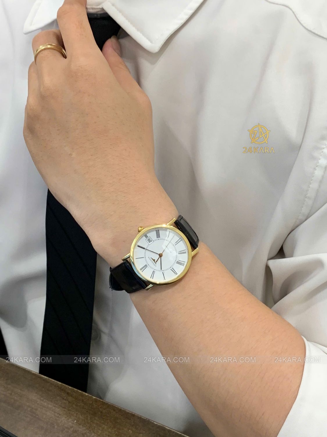 Đồng hồ Longines Elegant L4.778.6.11.0 L47786110 Vàng khối 18K mặt trắng - lướt