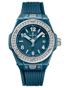 Đồng hồ Hublot Big Bang One Click Petrol Blue Ceramic Diamonds 33 mm 485.ES.5171.RX.1204