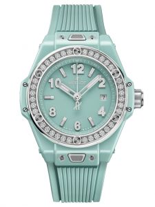 Đồng hồ Hublot Big Bang One Click Mint Green Ceramic Diamonds 33 mm 485.GS.5271.RX.1204