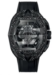 Đồng hồ Hublot Spirit of Big Bang Sang Bleu All Black Pavé 42 mm 648.CX.0114.RX.1600.MXM24