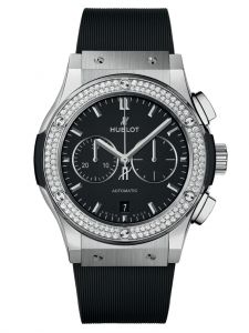 Đồng hồ Hublot Classic Fusion Chronograph Titanium Diamonds 42 mm 541.NX.1171.RX.1104