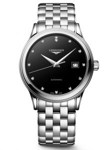 Đồng hồ Longines Flagship L4.984.4.58.6 L49844586 Stainless Steel Black Lacquered Polished