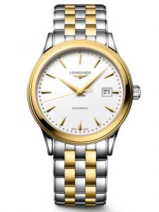 Đồng hồ Longines Flagship L4.984.3.20.7 L49843207 Stainless Steel And Yellow Pvd Coating White Matt