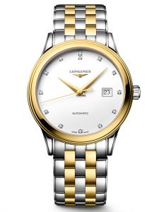 Đồng hồ Longines Flagship L4.984.3.17.7 L49843177 Stainless Steel And Yellow Pvd Coating White Matt