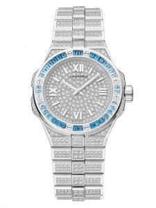 Đồng hồ Chopard Alpine Eagle 33 Frozen Topaz Blue 295384-1004 Vàng trắng 18K Kim cương