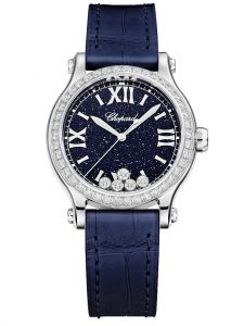 Đồng hồ Chopard Happy Sport 275378-1003 Vàng trắng 18K Kim cương