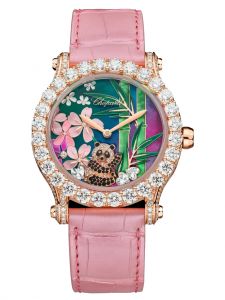 Đồng hồ Chopard Happy Sport Métiers D'art 274425-5003 Vàng hồng 18K Kim cương