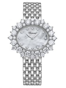 Đồng hồ Chopard L’heure Du Diamant Oval Medium 4010A390-1100 Vàng trắng 18K Kim cương