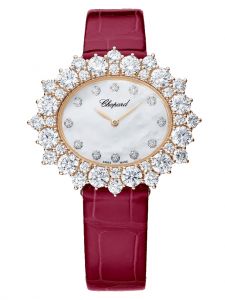 Đồng hồ Chopard L’heure Du Diamant Oval Medium 4013A390-5100 Vàng hồng 18K Kim cương