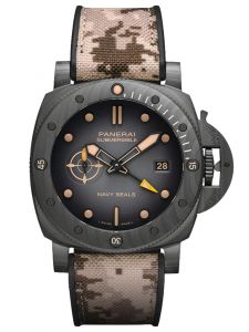 Đồng hồ Panerai Submersible QuarantaQuattro GMT Navy SEALs PAM01513 44 mm Carbotech