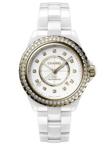 Đồng hồ Chanel J12 Vành Kim Cương Caliber 12.1 38 mm H9836 Ceramic