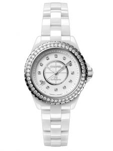 Đồng hồ Chanel J12 Vành Kim Cương Caliber 12.2 33 mm H10473 Ceramic