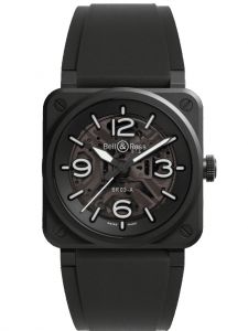 Đồng hồ Bell & Ross BR-03 Skeleton Black Ceramic BR03A-BL-SKCE/SRB Ceramic