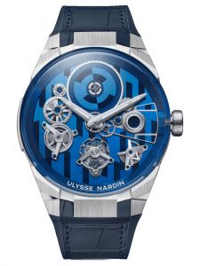 Đồng hồ Ulysse Nardin Blast Free Wheel Marquetry 1760-401-3A/1A 45 mm Vàng trắng 18K