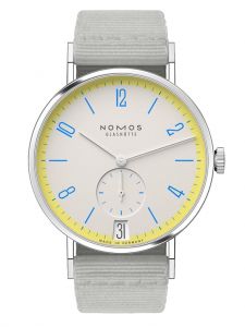 Đồng hồ Nomos Tangente 38 Date Lemonbiscuit Ref.179.S10 Thép Không Gỉ