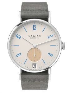 Đồng hồ Nomos Tangente 38 Date Schulhausweiß Ref.179.S11 Thép Không Gỉ