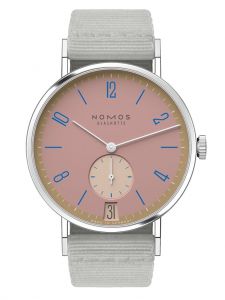 Đồng hồ Nomos Tangente 38 Date Pompadour Ref.179.S15 Thép Không Gỉ