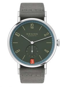 Đồng hồ Nomos Tangente 38 Date Lakritze Ref.179.S18 Thép Không Gỉ