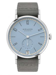 Đồng hồ Nomos Tangente 38 Date Frostblau Ref.179.S23 Thép Không Gỉ