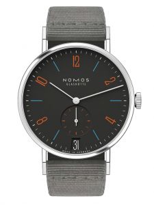 Đồng hồ Nomos Tangente 38 Date Dunkelbunt Ref.179.S29 Thép Không Gỉ