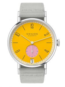 Đồng hồ Nomos Tangente 38 Date Katzengold Ref.179.S8 Thép Không Gỉ