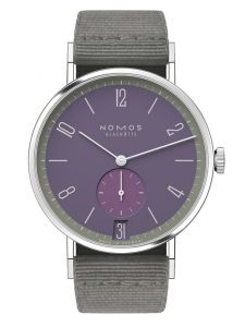 Đồng hồ Nomos Tangente 38 Date Mauvegrün Ref.179.S9 Thép Không Gỉ