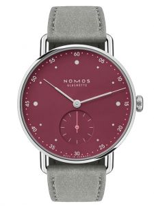 Đồng hồ Nomos Metro 33 Muted Red Ref.1123.Sb Thép Không Gỉ