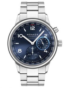 Đồng hồ Nomos Club Sport Neomatik Worldtimer Blue Ref.790 Thép Không Gỉ