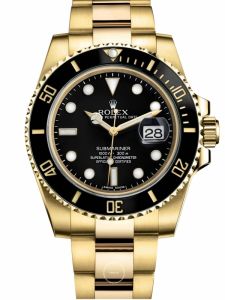 Đồng hồ Rolex Submariner Date 40 M116618LN-0001 116618LN-0001 Vàng Kim 18ct Mặt Đen