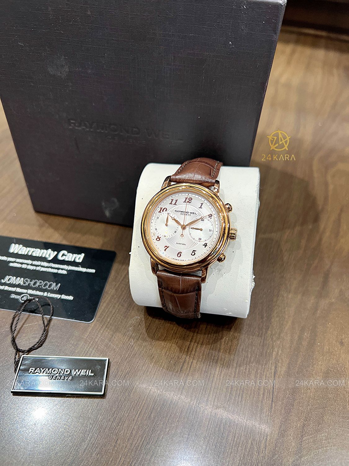Đồng hồ Raymond Weil Maestro Chronograph 4830-PC5-05658 Vàng Hồng Kim Mắt Ngỗng - Lướt