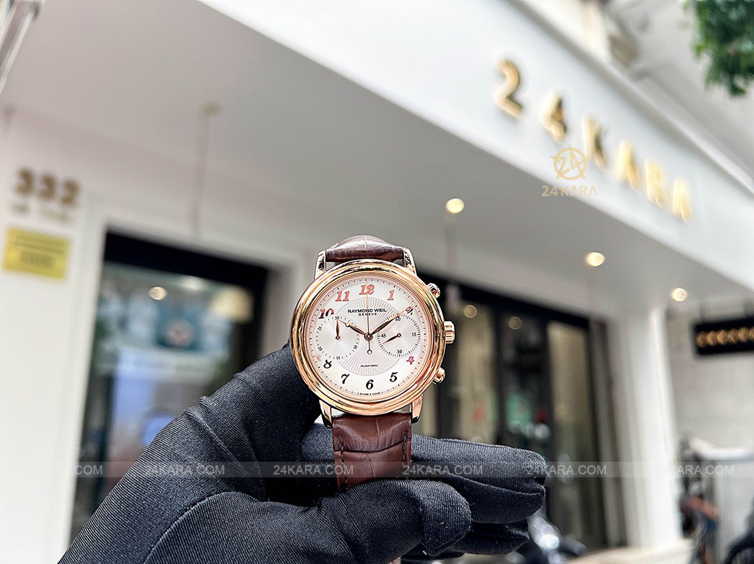 Đồng hồ Raymond Weil Maestro Chronograph 4830-PC5-05658 Vàng Hồng Kim Mắt Ngỗng - Lướt