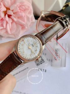 Đồng hồ Oris 59476954361LS Silver Dial Brown Leather Strap