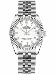 Đồng hồ Rolex Datejust 31 M178274-0008 178274-0008 Mặt số trắng Bezel Vàng Trắng 18k - Lướt