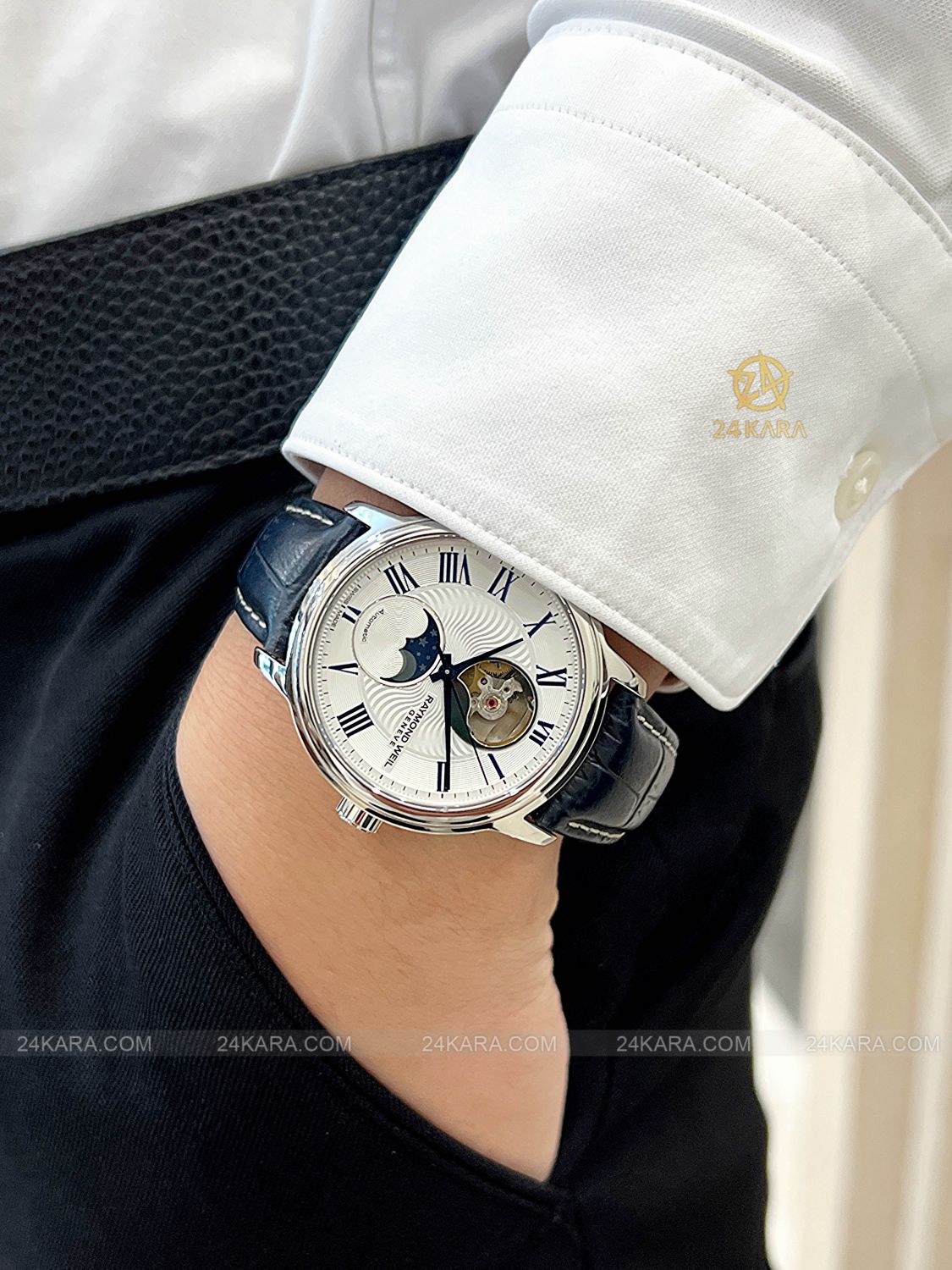 Đồng hồ Raymond Weil Maestro Moonphase 2240-STC-00655 - Lướt