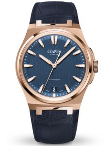 Đồng hồ Czapek Antarctique Mount Erebus Deep Blue Rose Gold And Alligator Limited 100 pc