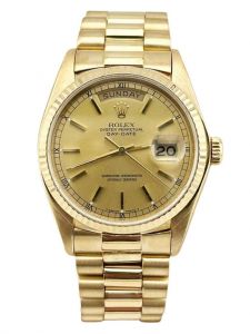 Đồng hồ Rolex Day-Date 36 M18238 18238 Vàng Kim 18ct Mặt Champagne