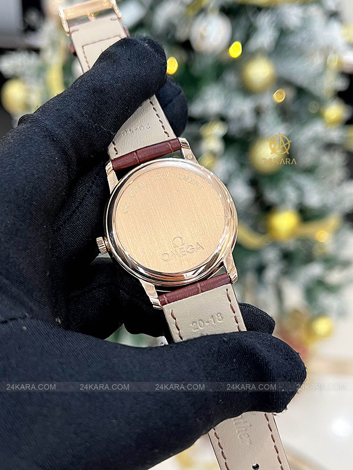 Đồng hồ Omega De Ville Prestige 4614.20.02 39 Vàng hồng 18K Roman Small seconds