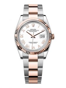 Đồng hồ Rolex Datejust 36 M126231-0046 126231-0046 thép Oystersteel và vàng Everose màu trắng