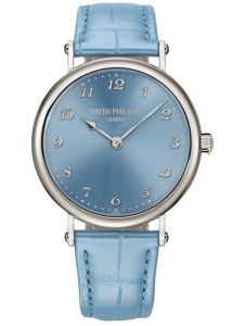 Đồng hồ Patek Philippe Calatrava 7200/50G-012 Trắng Mặt số xanh băng sunburst