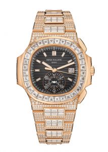 Đồng hồ Patek Philippe Nautilus 5980/1400R-011 Vàng hồng Mặt số đen