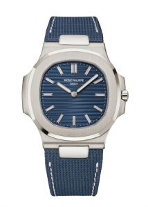 Đồng hồ Patek Philippe Nautilus 5810G-001 Trắng Mặt số xanh dương sunburst