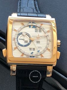 Đồng hồ Ulysse Nardin GMT Quadrato Dual Time Perpetual Rose Gold 326-90 (lướt)