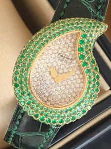 Đồng hồ Chopard Casmir Rose Gold & Emeralds with Diamonds Dial 43/6700-22 (lướt)