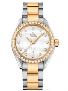 Đồng hồ Omega Aqua Terra 23125342055006 231.25.34.20.55.006 Mother of Pearl Diamond