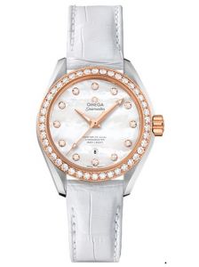 Đồng hồ Omega Aqua Terra 23128342055003 231.28.34.20.55.003 Mother of Pearl Diamond