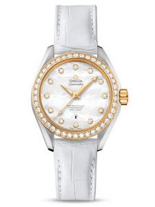 Đồng hồ Omega Aqua Terra 23128342055004 231.28.34.20.55.004 Mother of Pearl Diamond