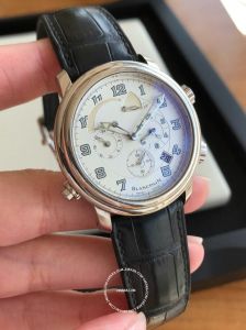 Đồng hồ Blancpain Leman Reveil GMT White Gold 2041 1542M 53B (lướt)