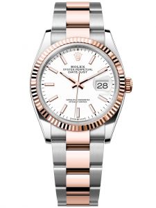 Đồng hồ Rolex Datejust M126231-0018 126231-0018 Oystersteel và vàng Everose mặt số trắng