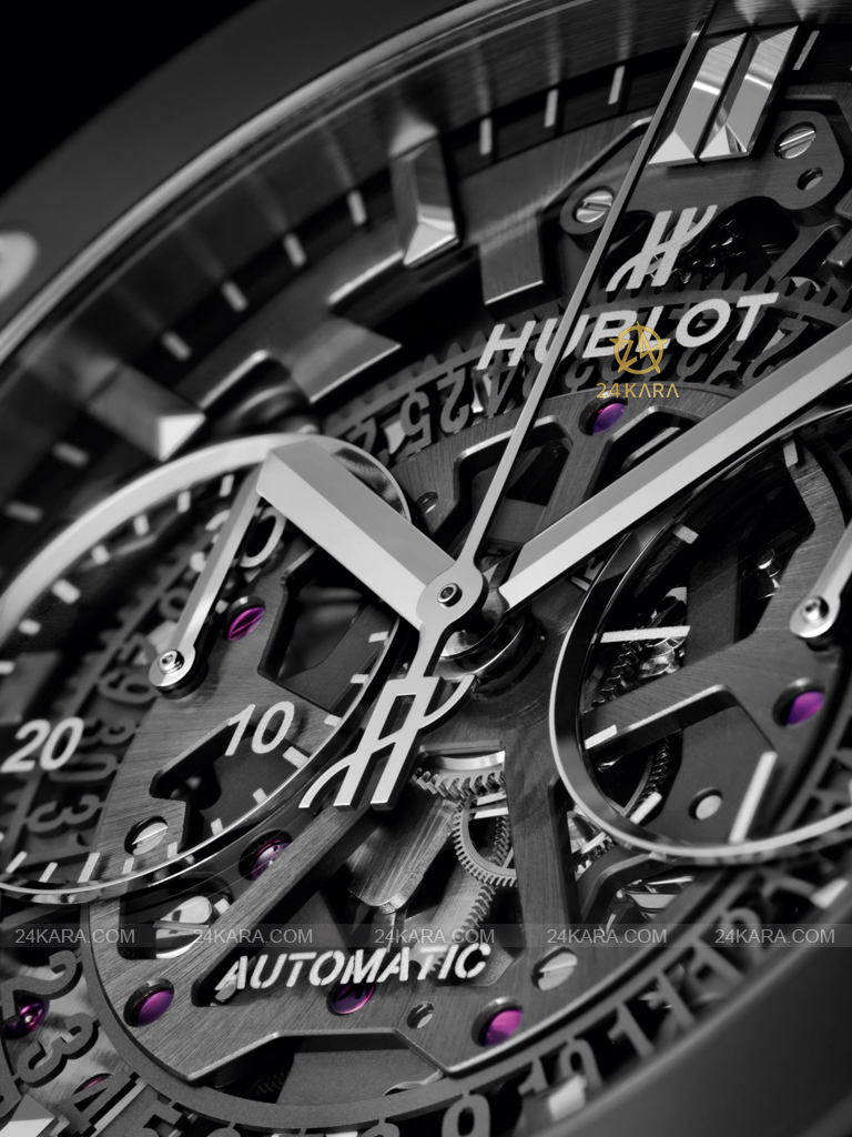 Đồng hồ Hublot Classic Fusion Aerofusion Black Magic 45 mm 525.CM.0170.RX Gốm Đen Skeleton Ceramic - Lướt