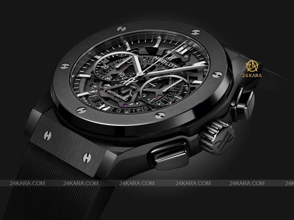 Đồng hồ Hublot Classic Fusion Aerofusion Black Magic 45 mm 525.CM.0170.RX Gốm Đen Skeleton Ceramic - Lướt